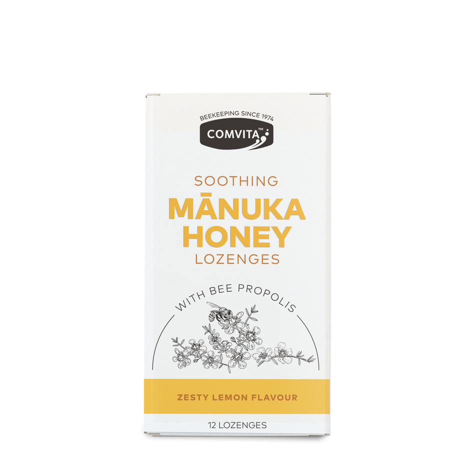 Comvita Manuka Honey  Lozenges with Bee Propolis Zesty Lemon 12