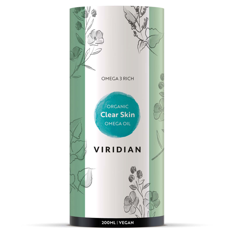 Viridian 100% Organic Clear Skin Omega Oil 200ml