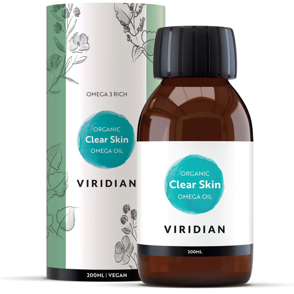 Viridian 100% Organic Clear Skin Omega Oil 200ml