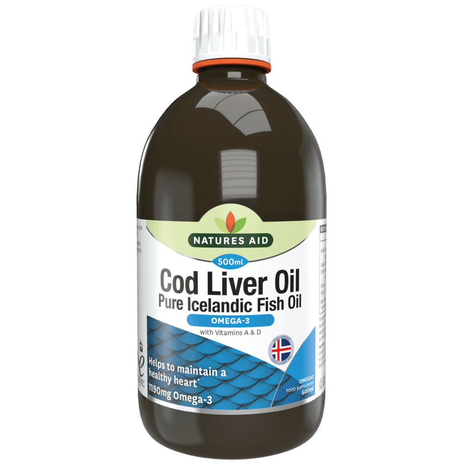 Natures Aid Cod Liver Oil Liquid 500ml