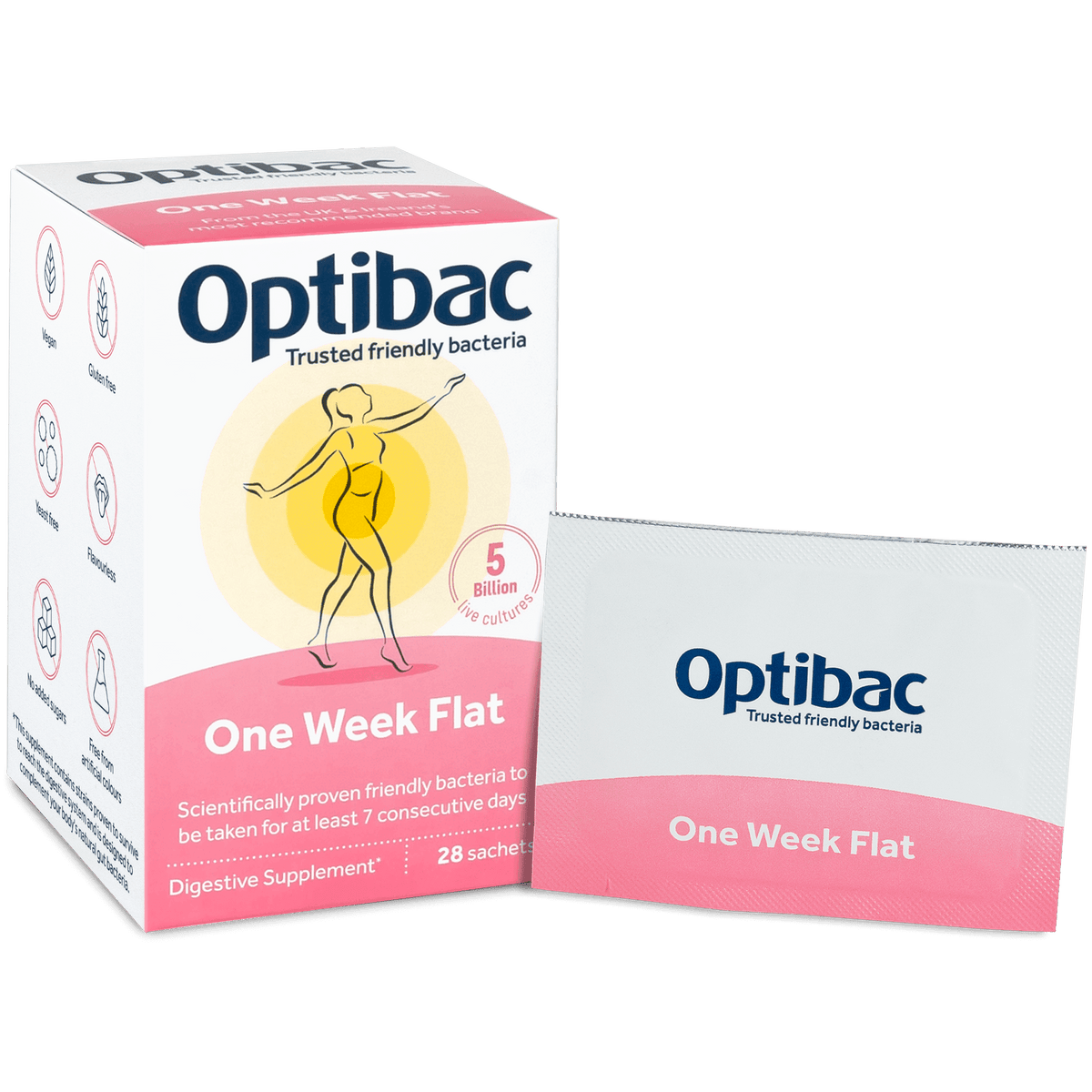 OptiBac One week flat 28 sachets - MicroBio Health