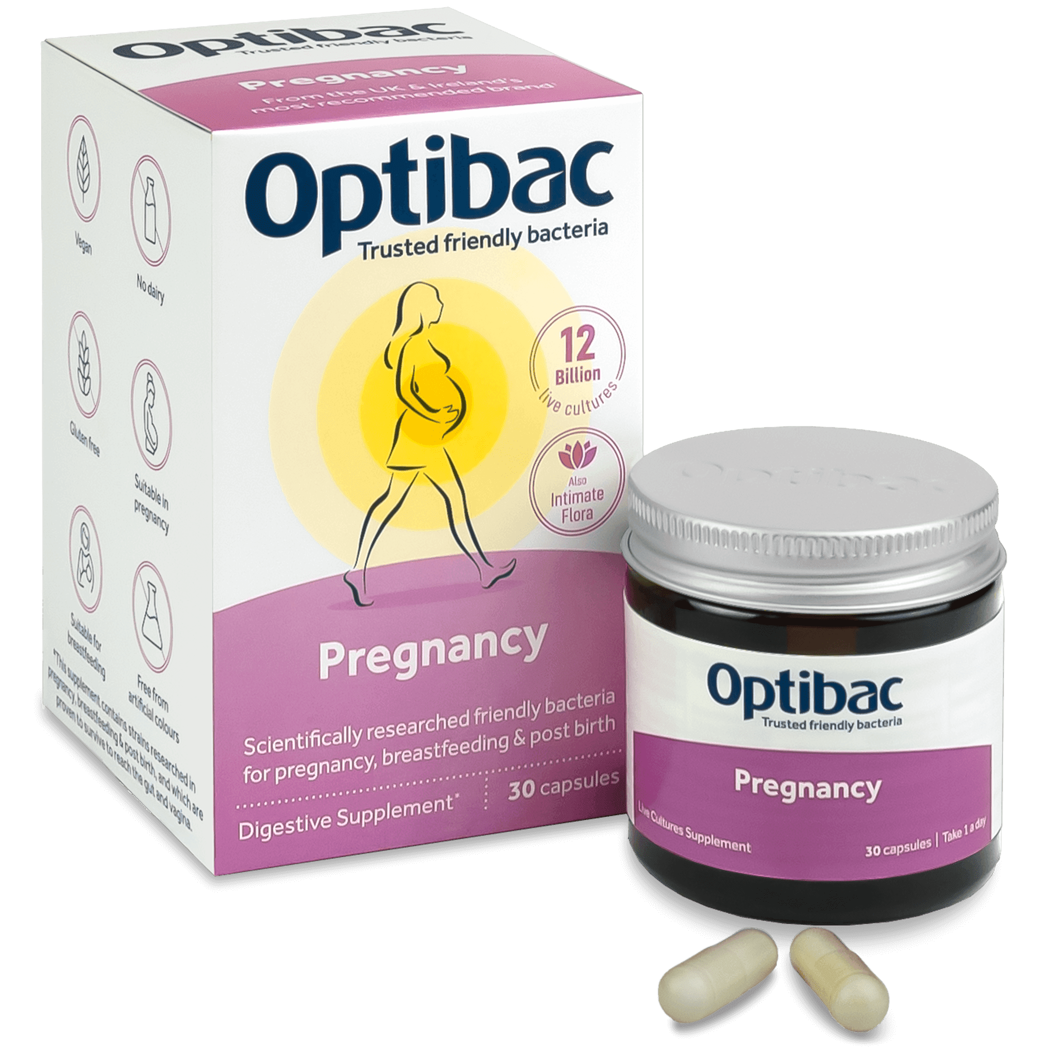 OptiBac For Pregnancy 30 capsules - MicroBio Health