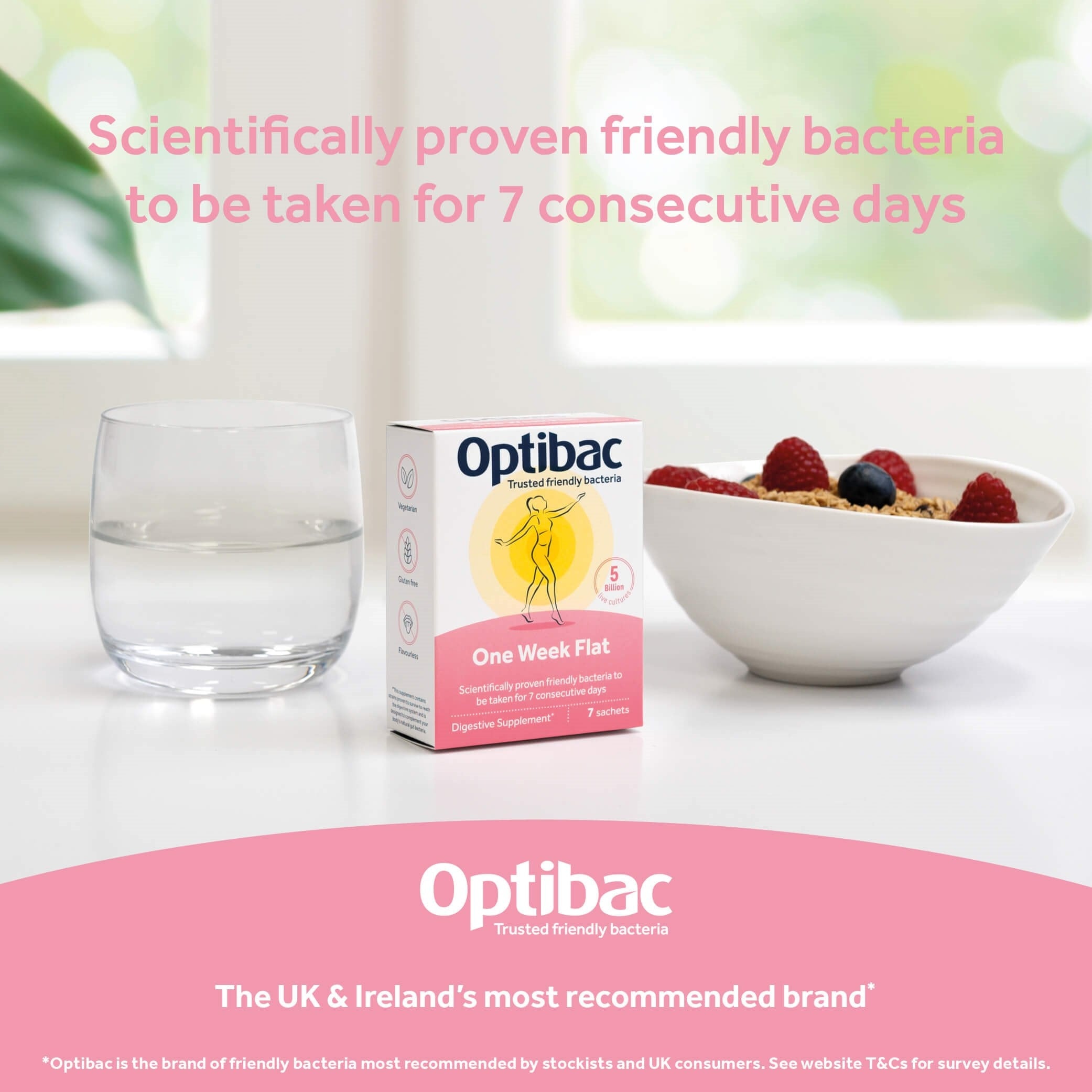 OptiBac One week flat 28 sachets - MicroBio Health