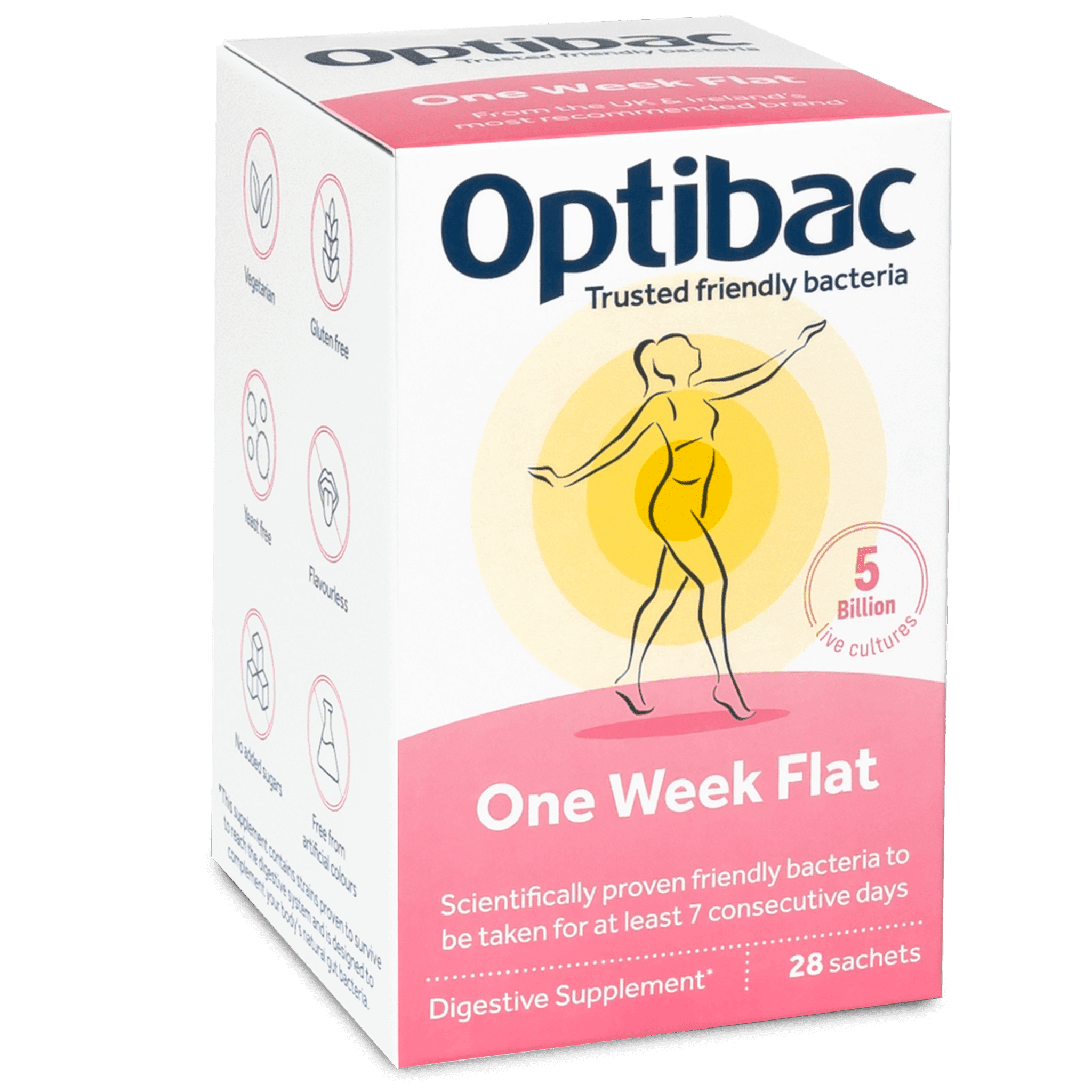 OptiBac One week flat 28 sachets - MicroBio Health