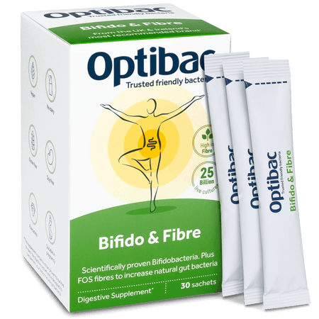 OptiBac Bifidobacteria & fibre 30 sachet - MicroBio Health