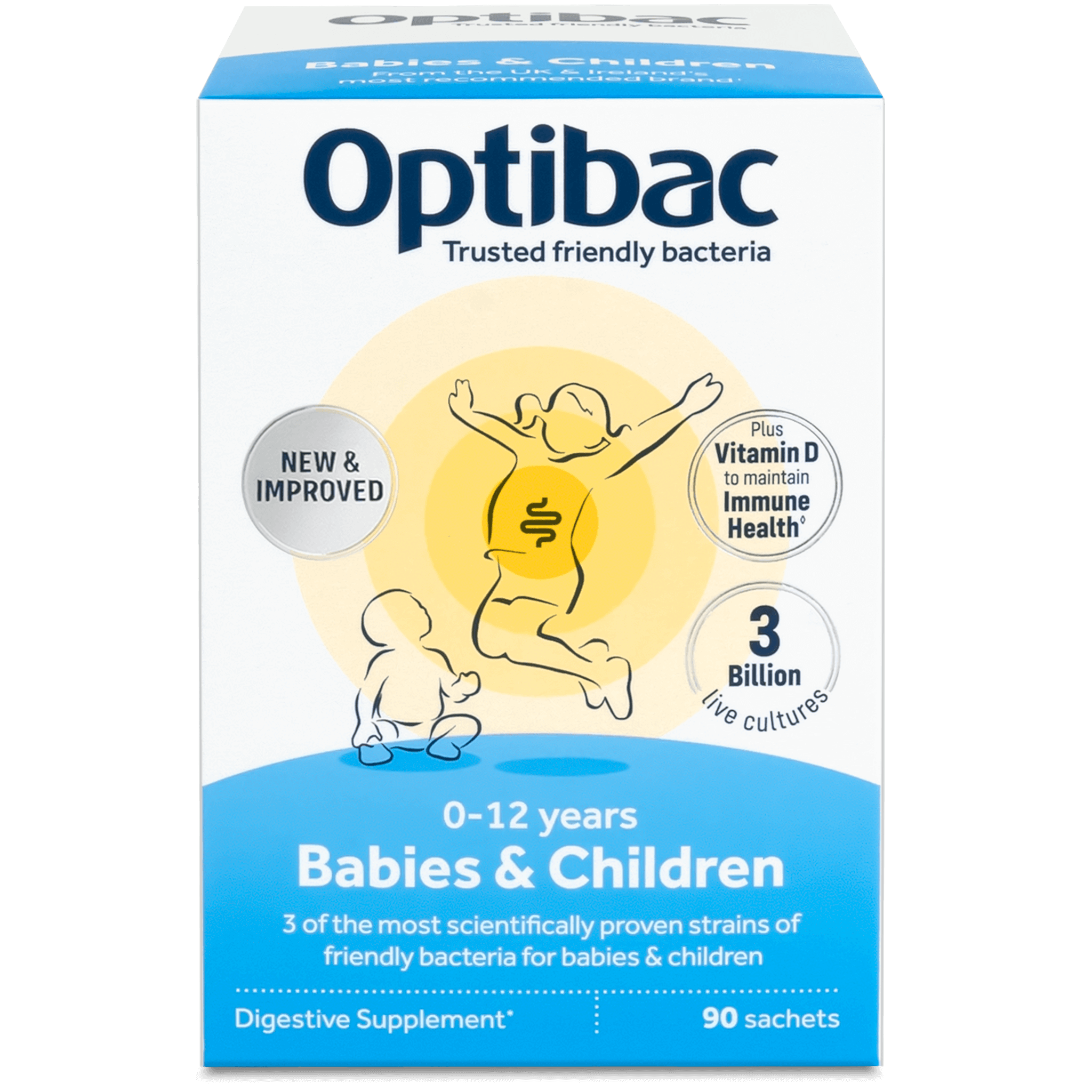 OptiBac For babies & children 90 sachets - MicroBio Health