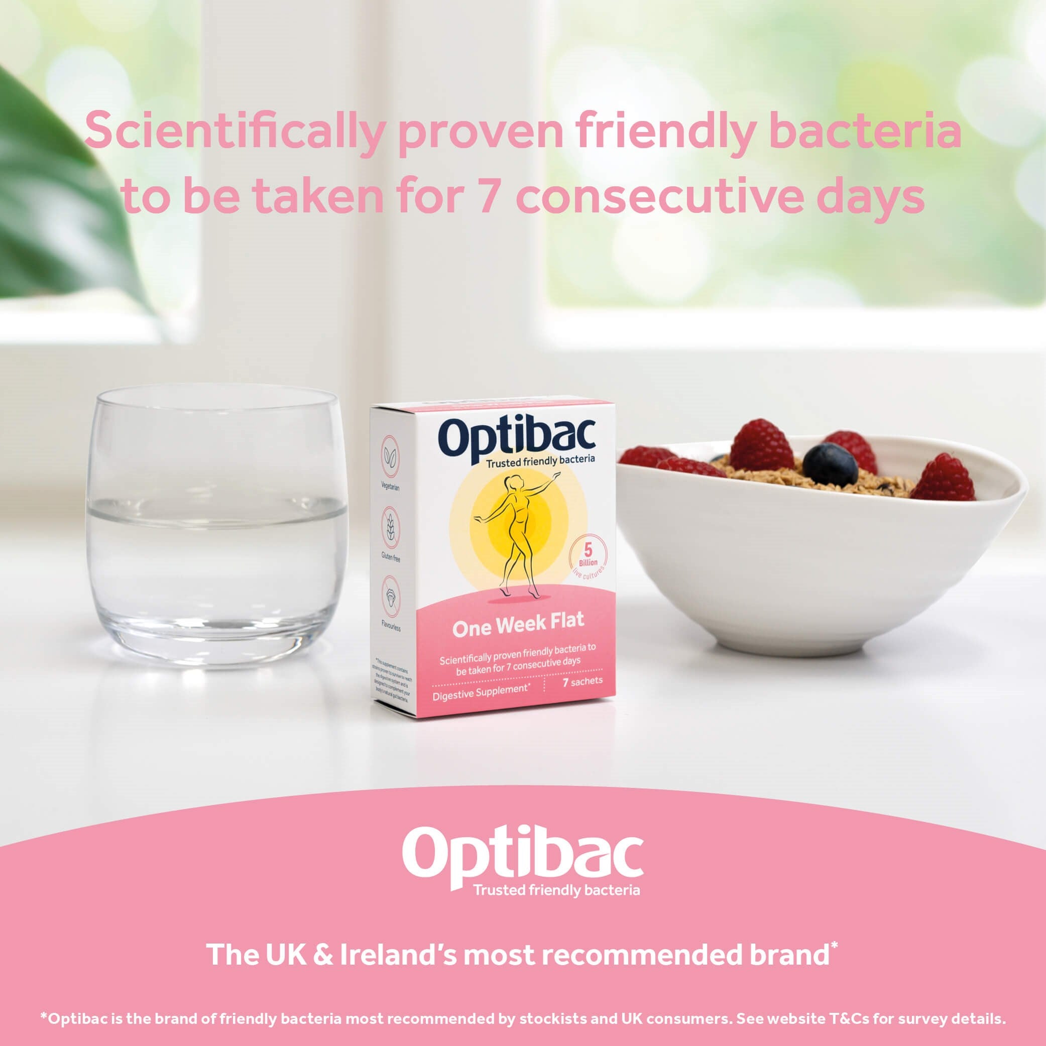 OptiBac One week flat 7 sachets - MicroBio Health