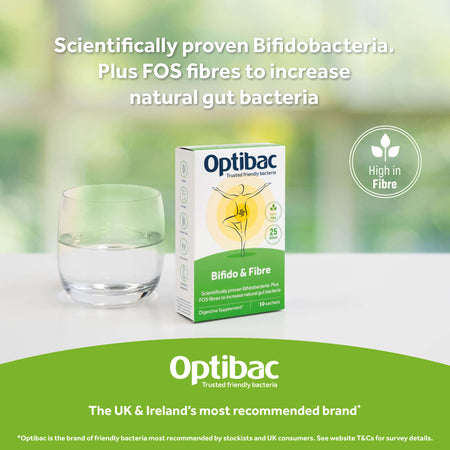 OptiBac Bifidobacteria & fibre 30 sachet - MicroBio Health