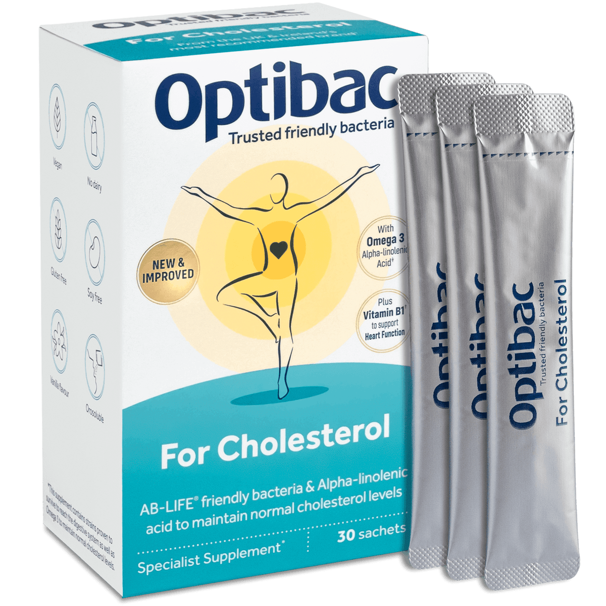 OptiBac For your cholesterol 30 capsules - MicroBio Health