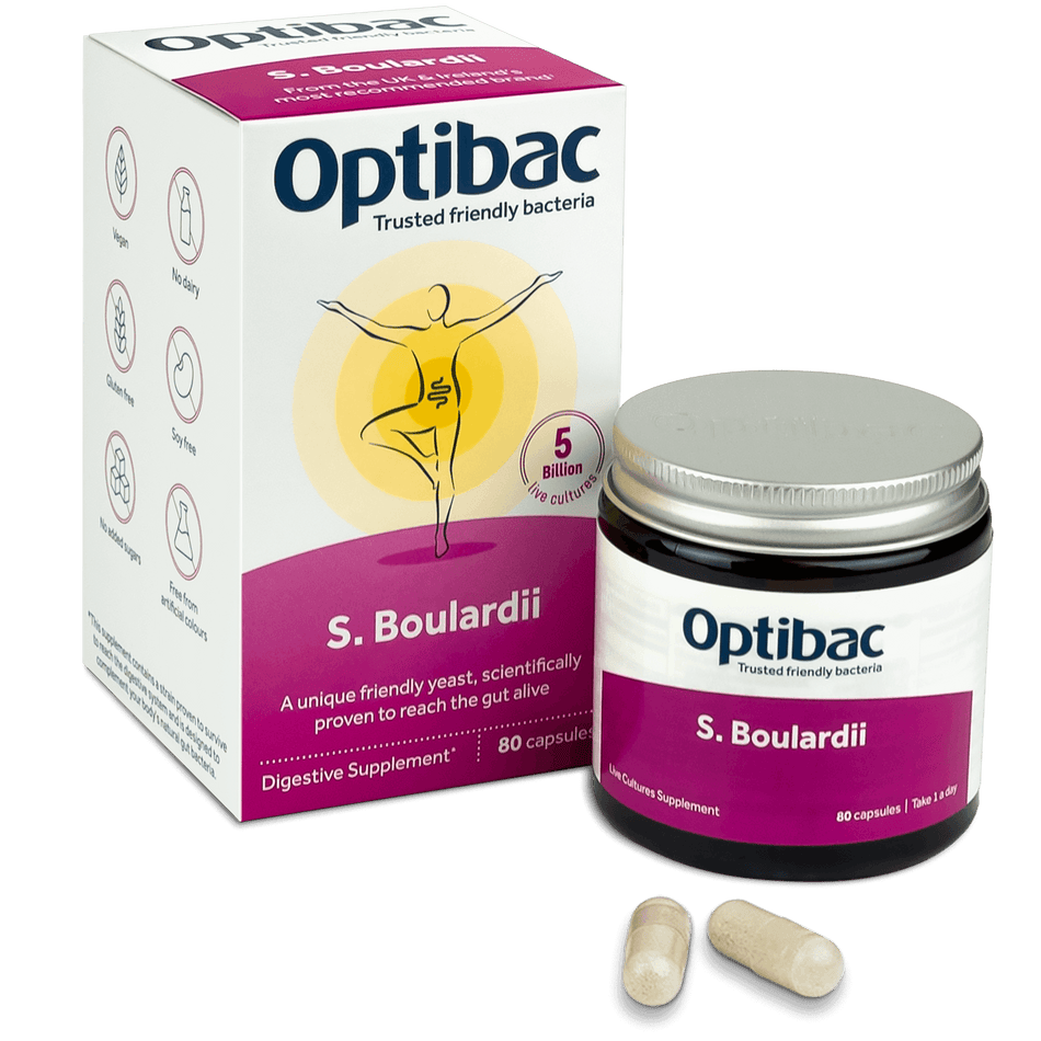 OptiBac Saccharomyces boulardii 80 capsules - MicroBio Health