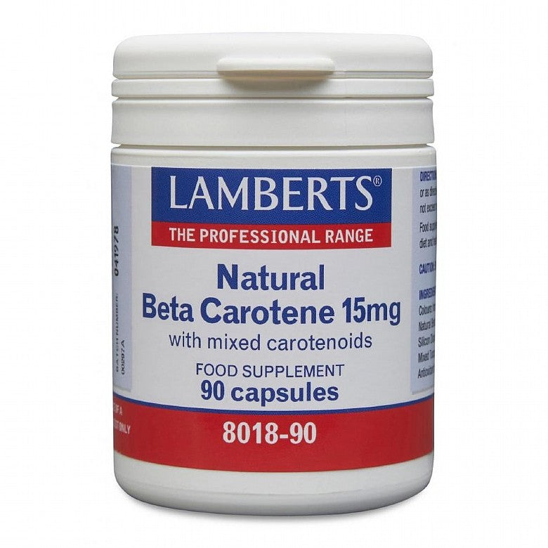 Lamberts Natural Beta Carotene 15mg 90 Capsules