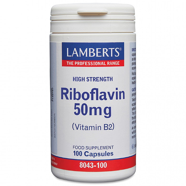 Lamberts Riboflavin Vitamin B2 50mg 100 Capsules