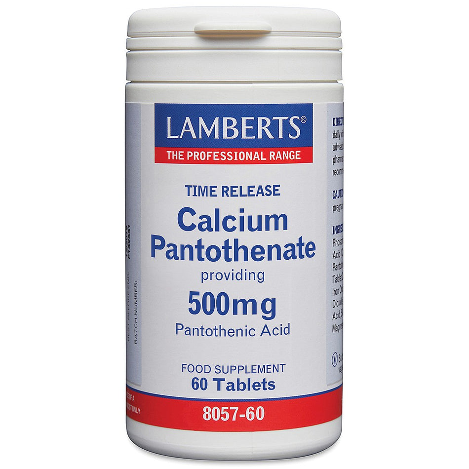 Lamberts Calcium Pantothenate 500mg 60 Tablets