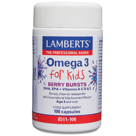 Lamberts Omega 3 for Kids Berry Burst 100 caps - MicroBio Health