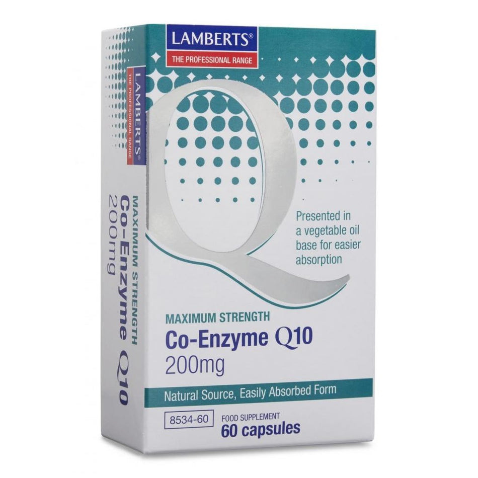 Lamberts Co-Enzyme Q10 200mg 60 Capsules