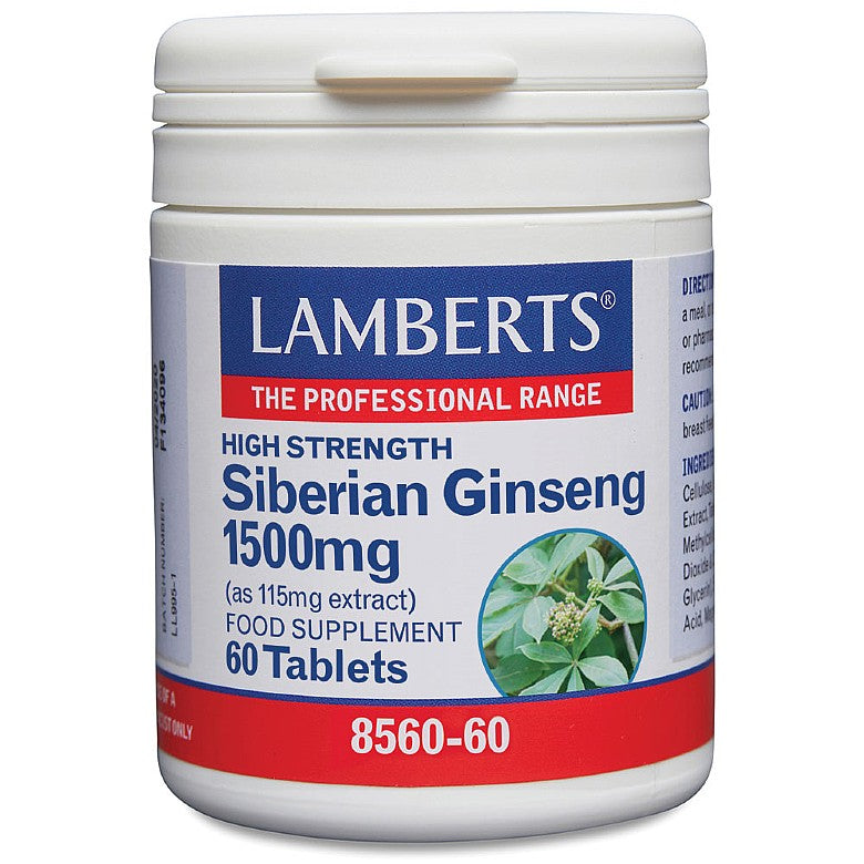 Lamberts Siberian Ginseng 1500mg 60 Tablets