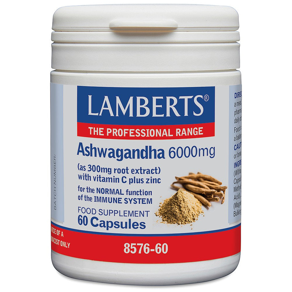 Lamberts Ashwagandha 6000mg 60 Capsules