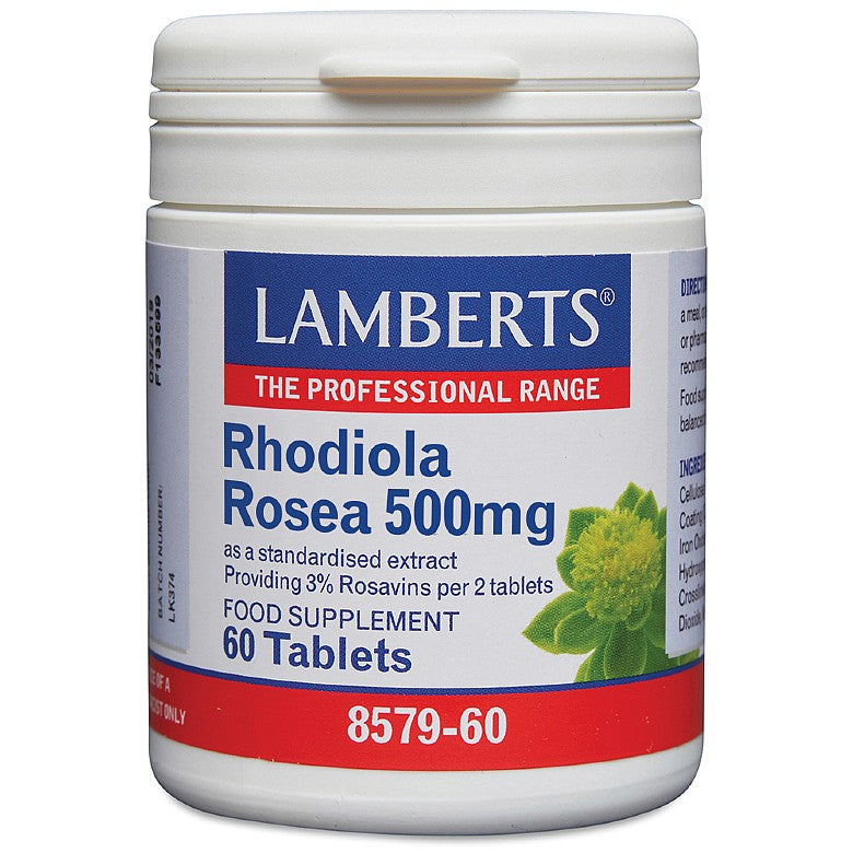 Lamberts Rhodiola Rosea 500mg 60 Tablets - MicroBio Health