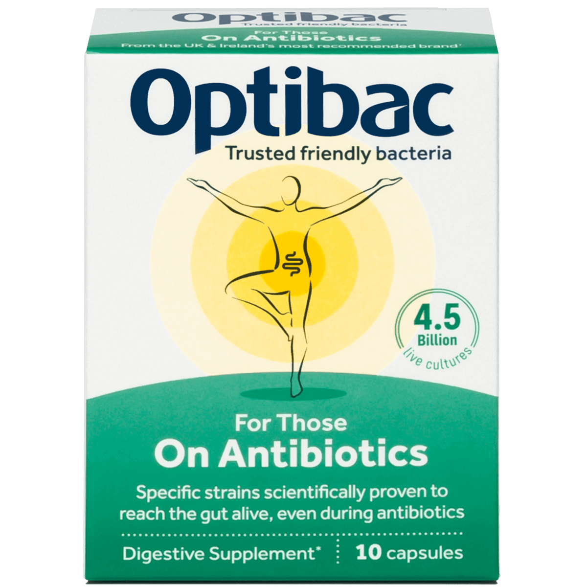 OptiBac For those on antibiotics 10 Capsules - MicroBio Health