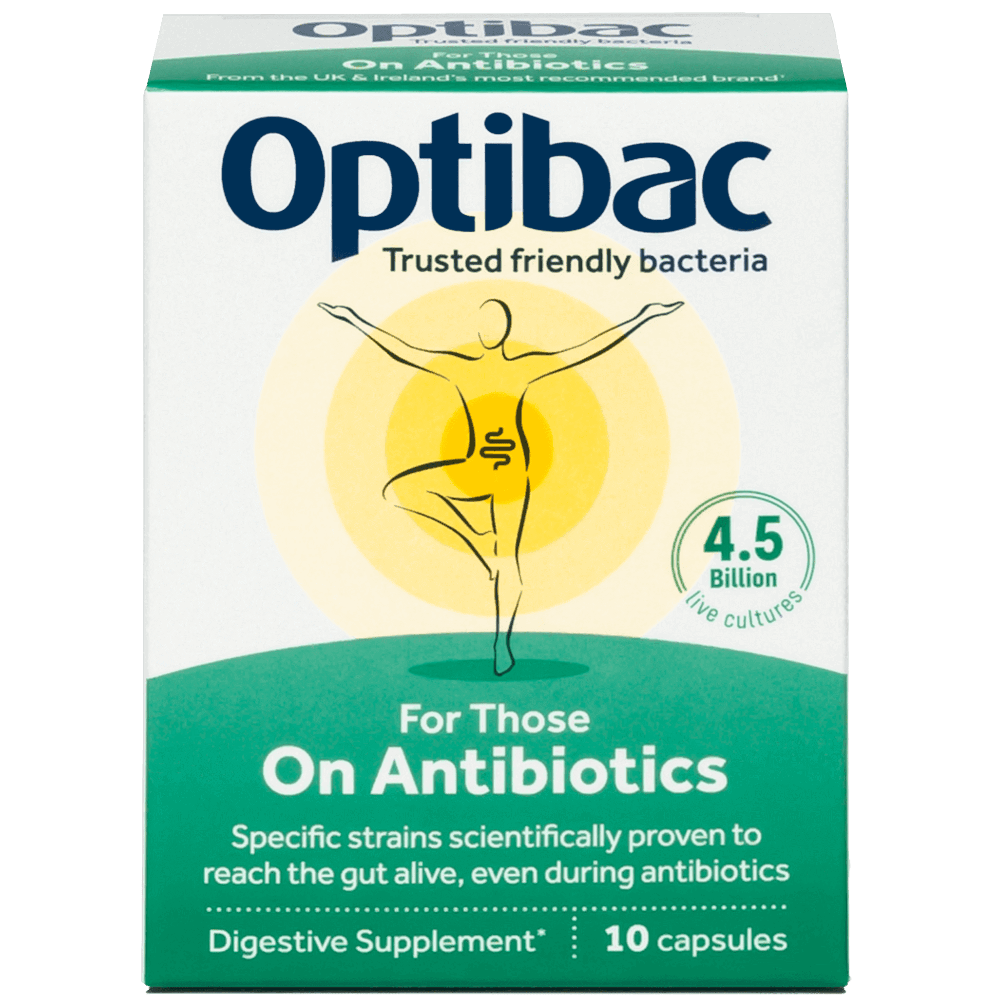 OptiBac For those on antibiotics 10 Capsules - MicroBio Health