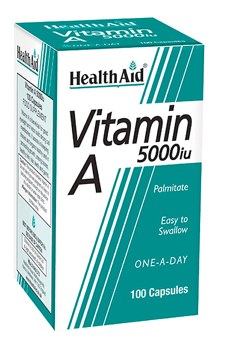 Health Aid Vitamin A 5000iu 100 Capsules