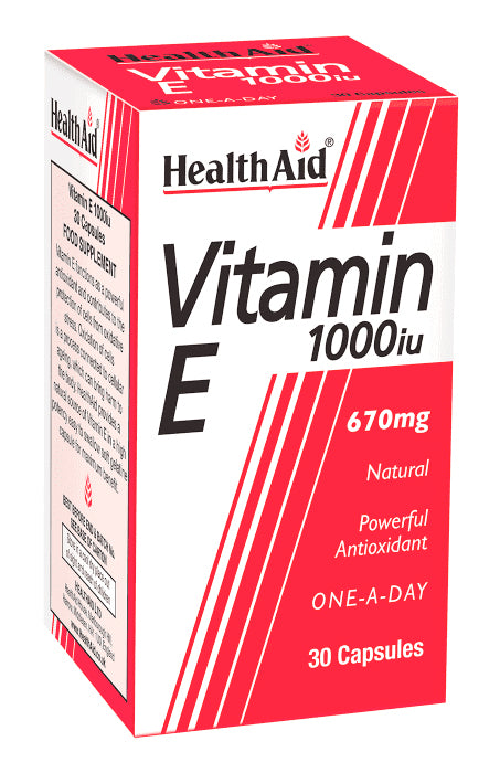 Health Aid Vitamin E 1000 IU 30 Capsules