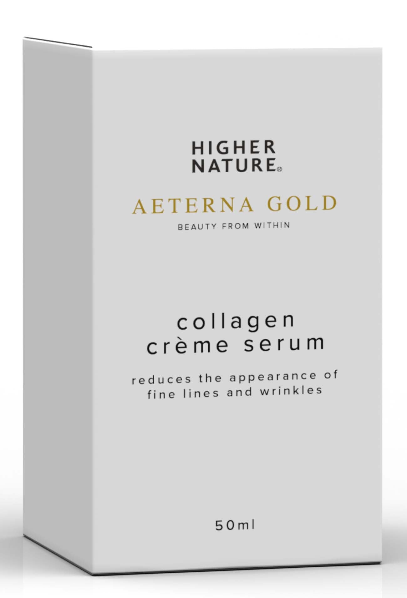 Higher Nature Aeterna Gold Collagen Crème Serum 50ml - MicroBio Health