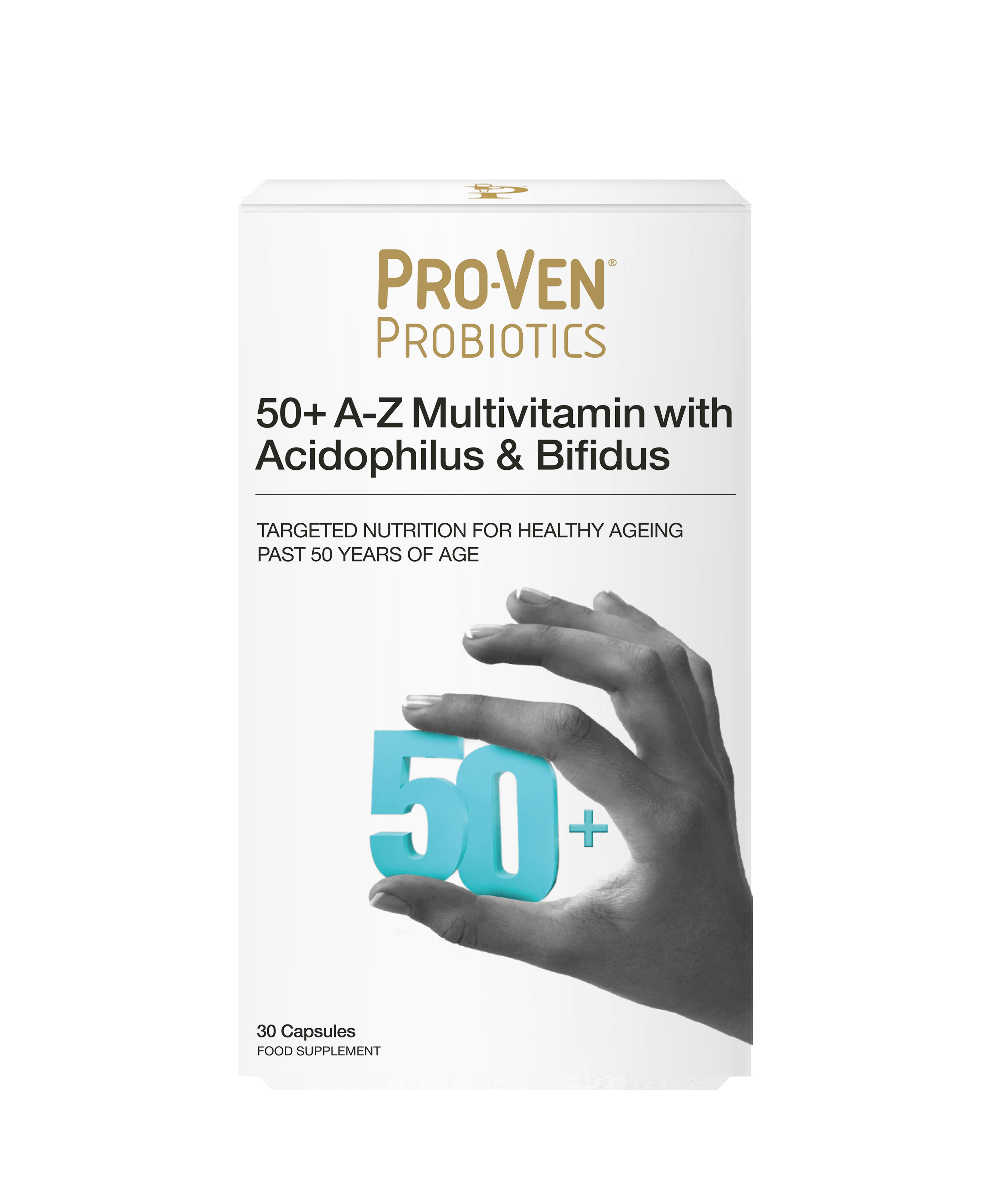 Pro-Ven 50 Plus A-Z Multivitamins with Acidophilus & Bifidus 30 - MicroBio Health