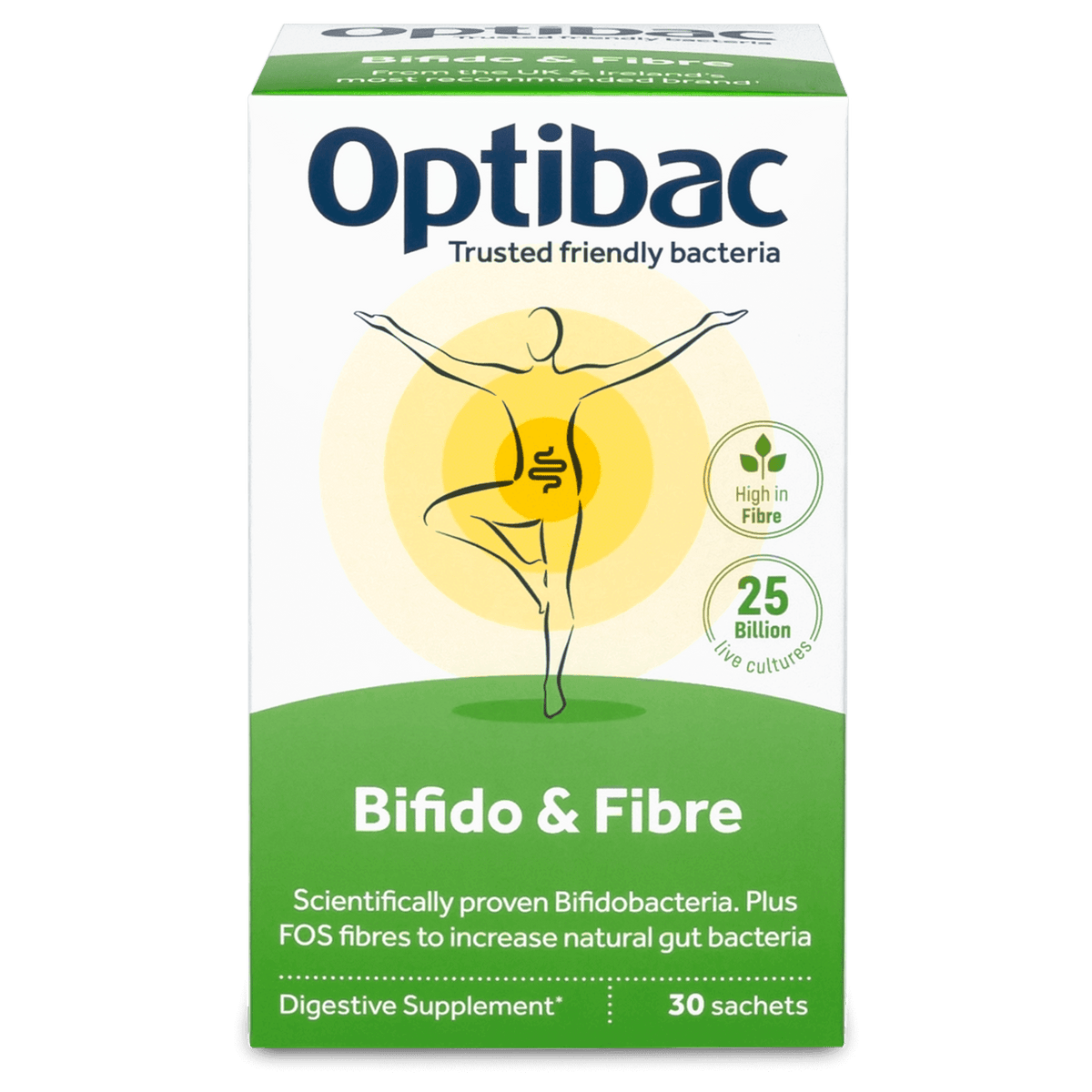 OptiBac Bifidobacteria & fibre 30 sachet - MicroBio Health