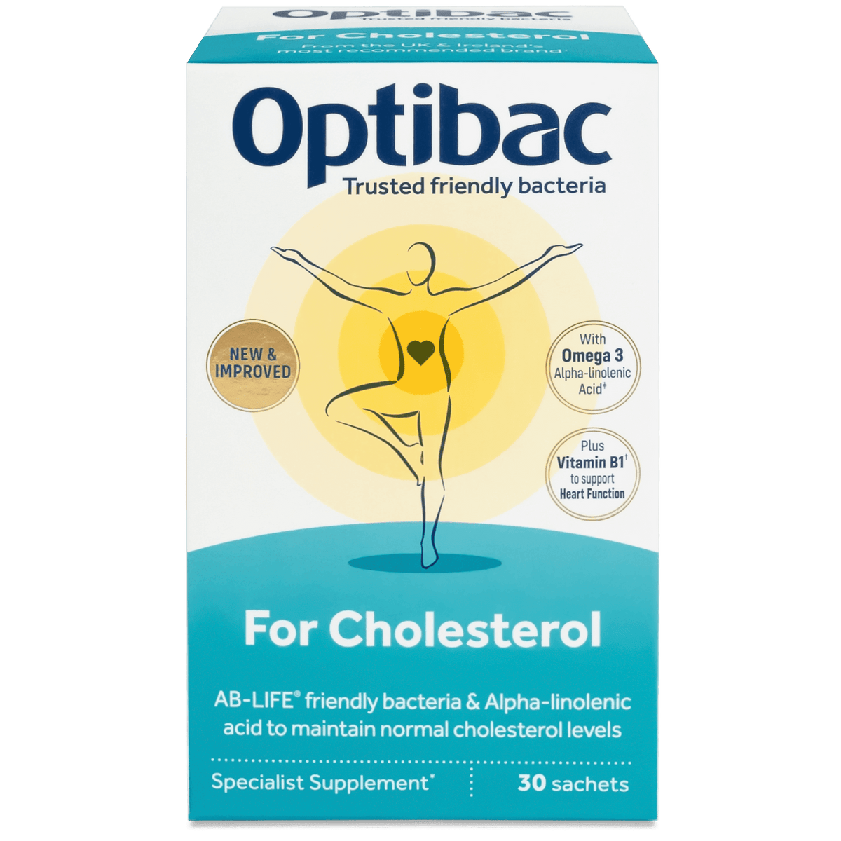 OptiBac For your cholesterol 30 capsules - MicroBio Health