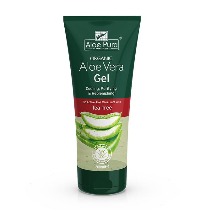 Aloe Pura Aloe Vera Gel with Tea Tree 200ml - MicroBio Health