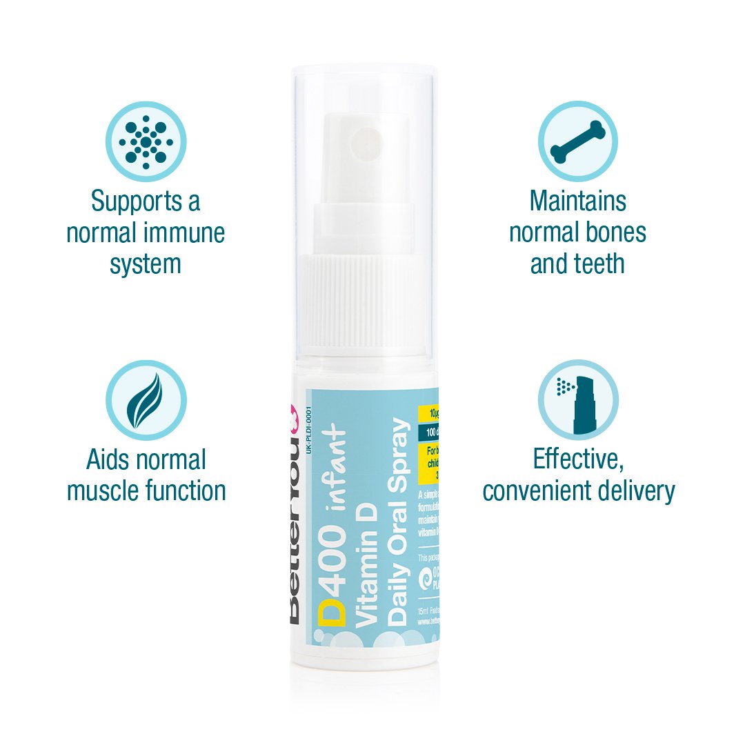 Better You DLuxInfant 400iu Daily Oral Spray - MicroBio Health