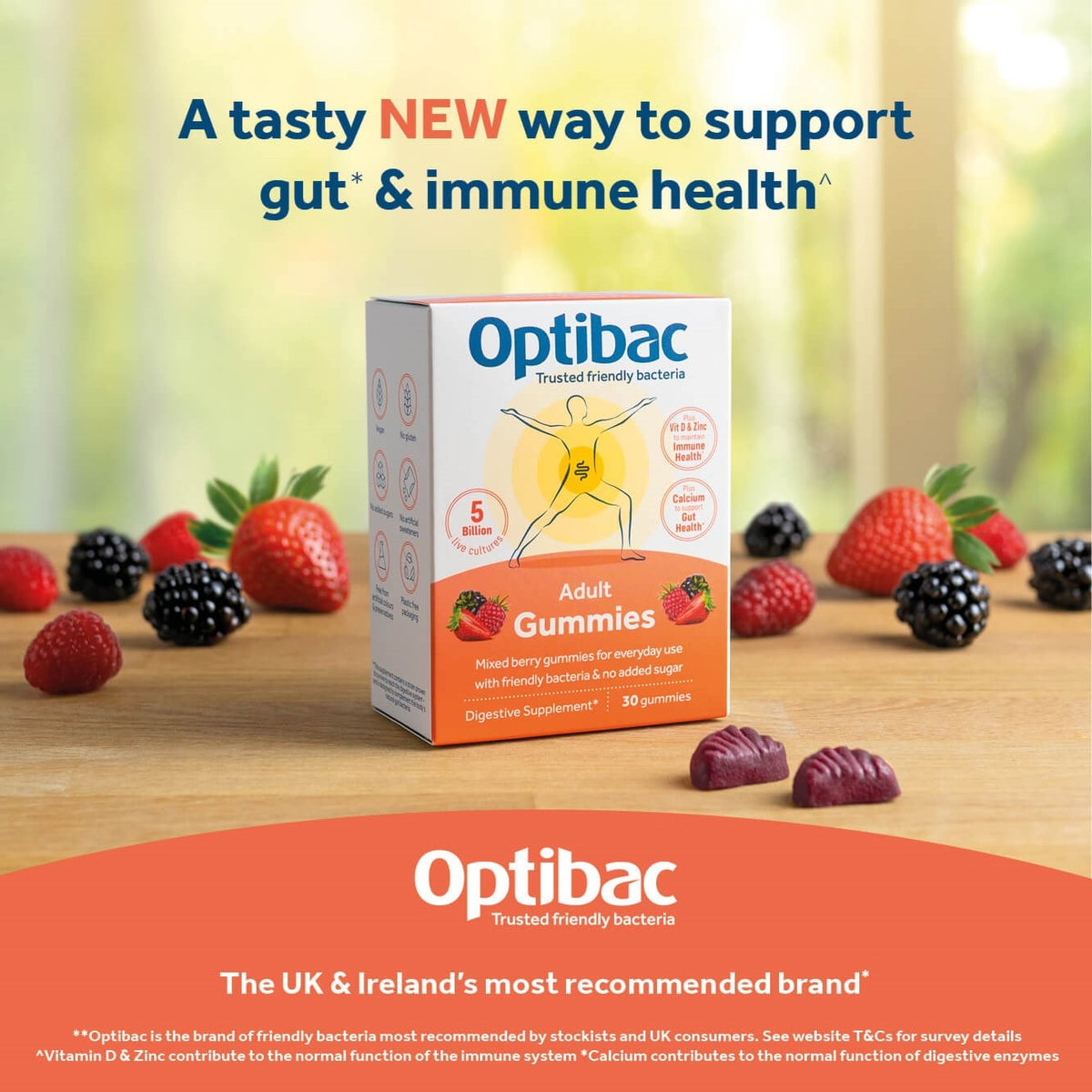 OptiBac Adult Gummies 30 - MicroBio Health