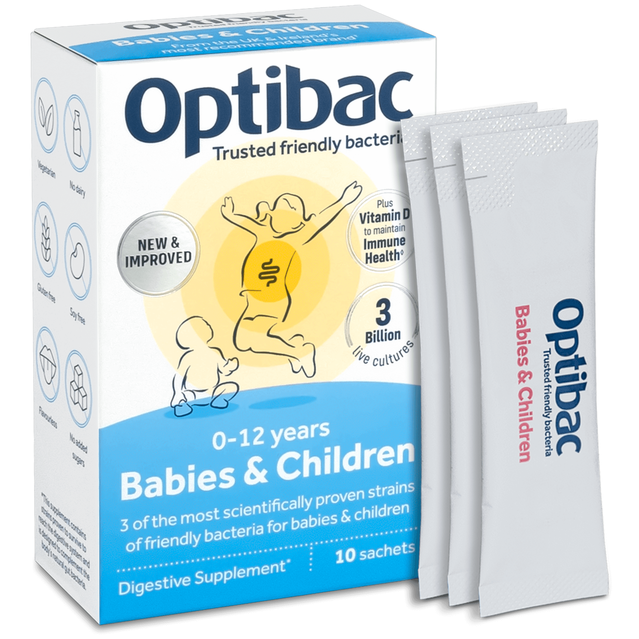 OptiBac For babies & children 10 sachets - MicroBio Health