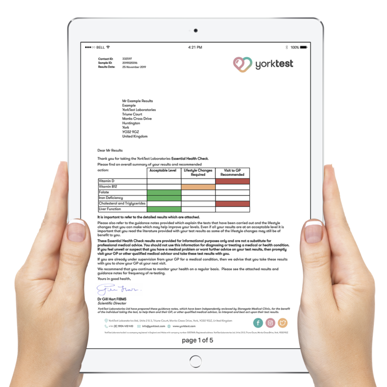 York Test Essential Health Check - MicroBio Health