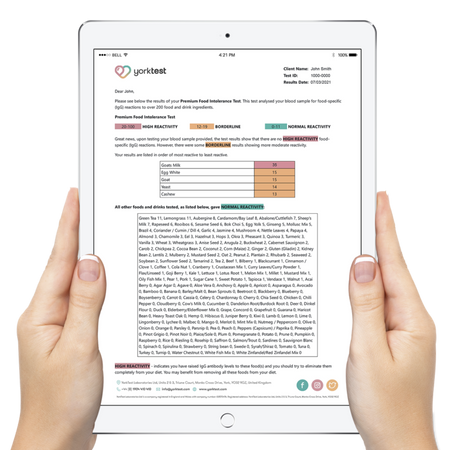 York Test Premium Food Intolerance test + Consultation - MicroBio Health